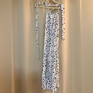 White Polka Dot Maxi Dress